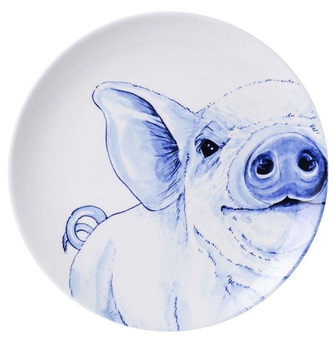 Delft Pig 8&quot; Plate