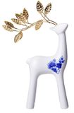 Delft Small Reindeer with Gold Antlers