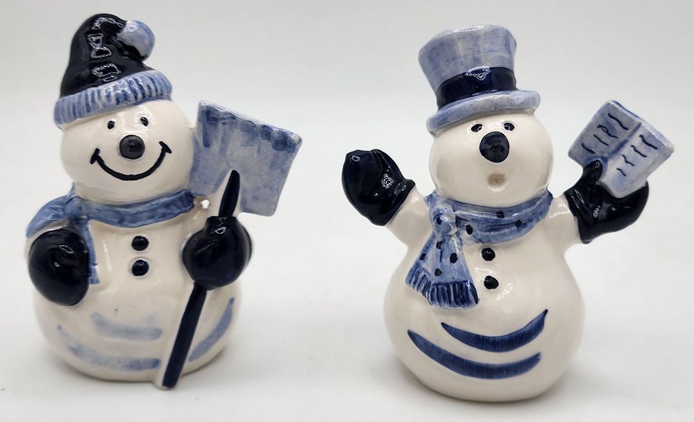 DeWit Handpainted Assorted Small Comic Snowmen
