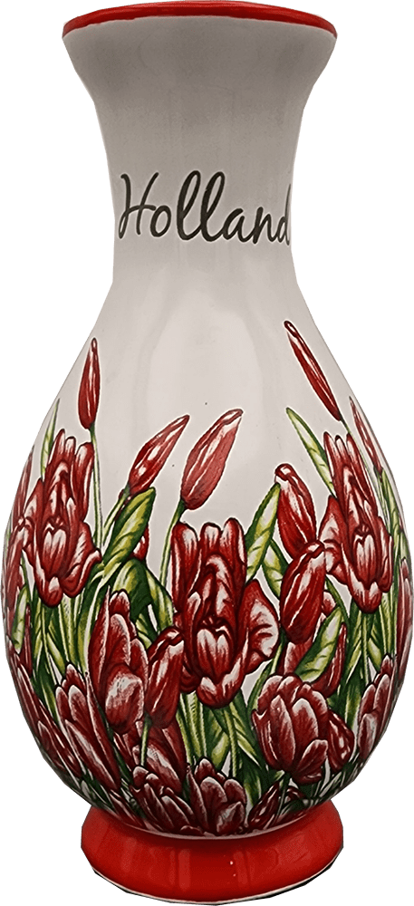 Delft 5&quot; Vase with Floral Design