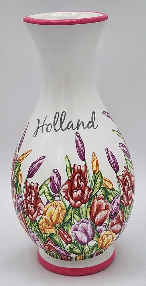 Delft 5&quot; Vase with Floral Design