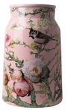 Delft Vase - Pink Forest Birds Design