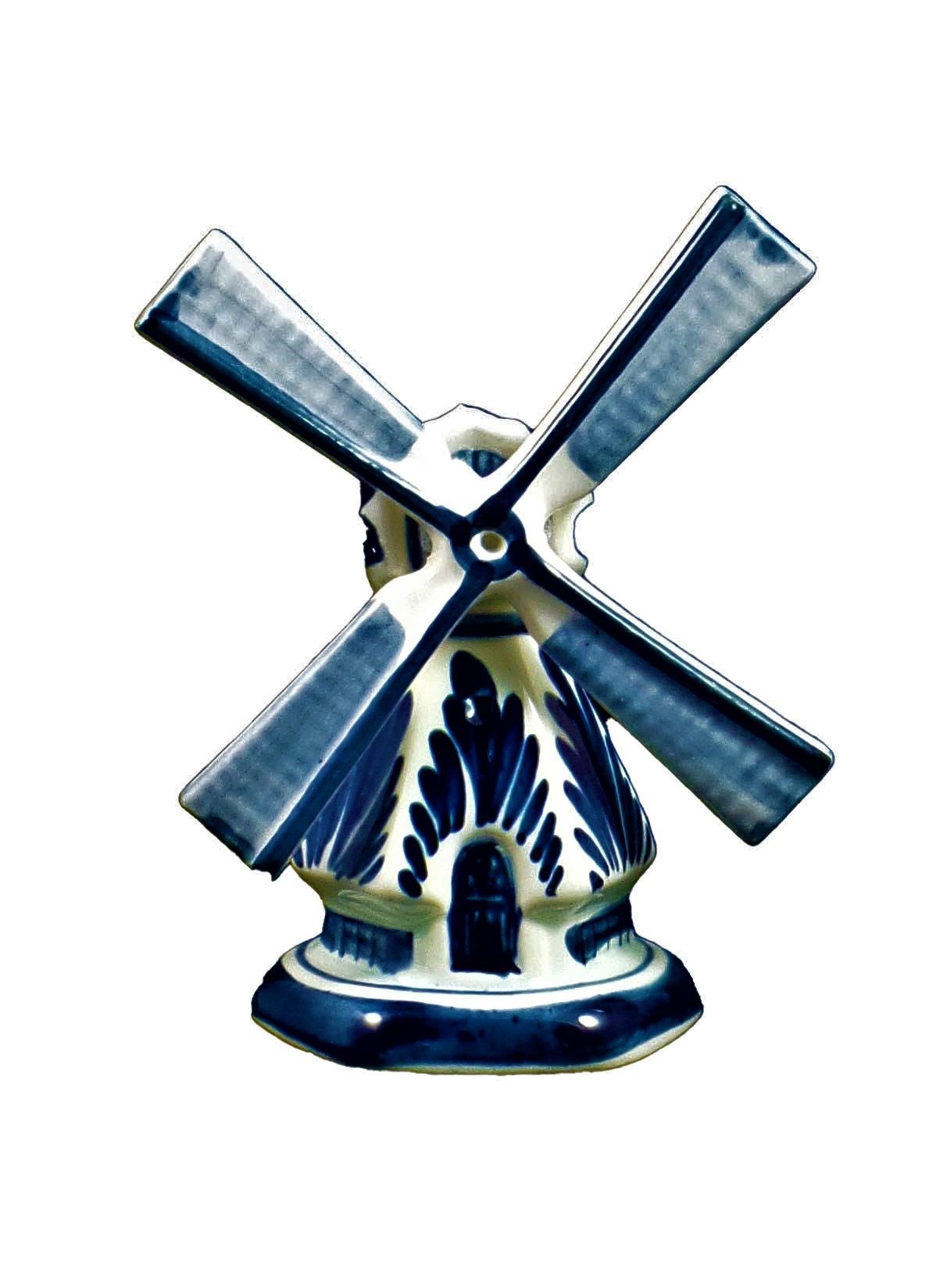 DeWit Delft Blue Windmill 4.75"