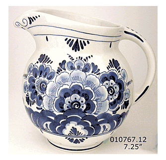 デルフト　酒盃 DeWit Handpainted Delft Blue Pitcher, 7.25