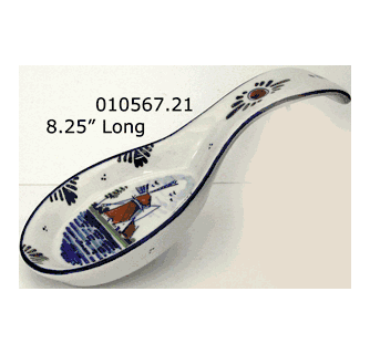 DeWit Handpainted Delft Polychrome Spoon Rest