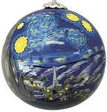 Delft Ball Ornament - Starry Night