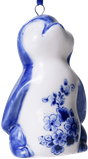 Delft Penguin Ornament