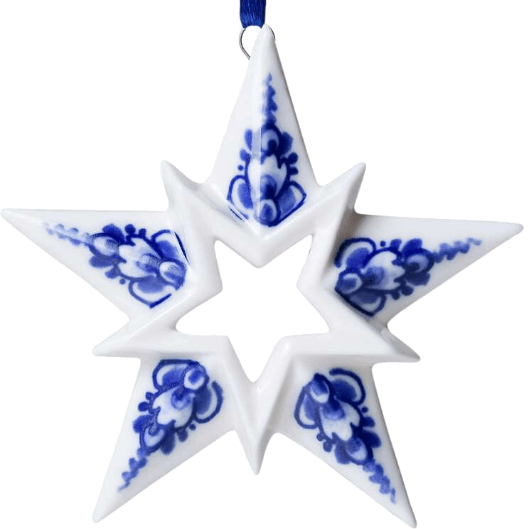 Delft Dual Star Ornament