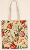 Cotton Shopping Bag - Vintage Flowers Design