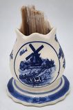 Delft Tulip Shaped Toothpick Holder
