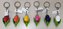 Wooden Tulip Keychains
