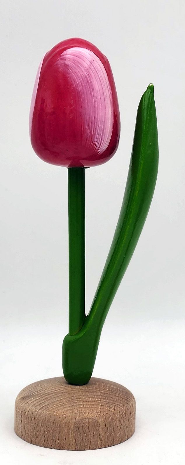 Wooden Tulip on Pedestal - 3.25" or 8"