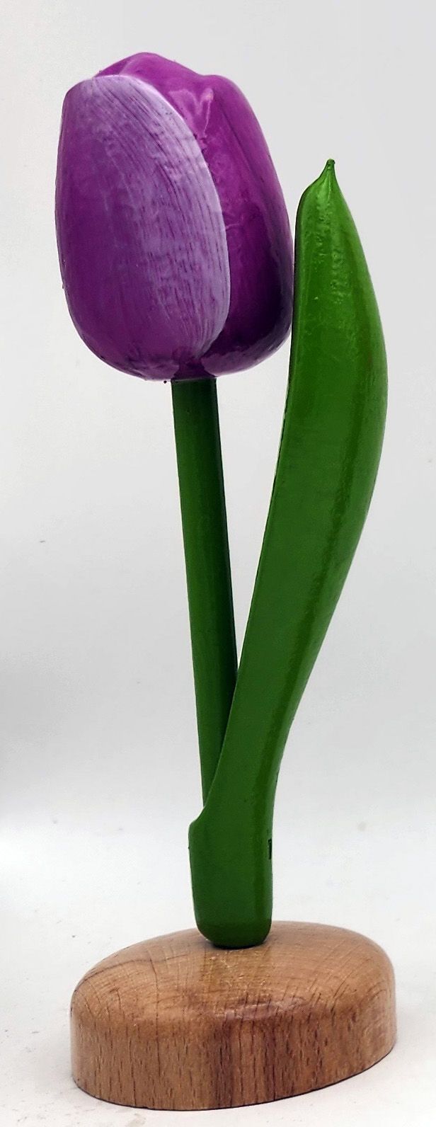 Wooden Tulip on Pedestal - 3.25" or 8"