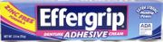 Effergrip Denture Adhesive Cream- 2.5 oz-Free Shipping