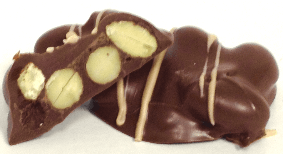 Sugar Free MILK Chocolate ALMOND Clusters, 1 lb Mylar Gift Bag