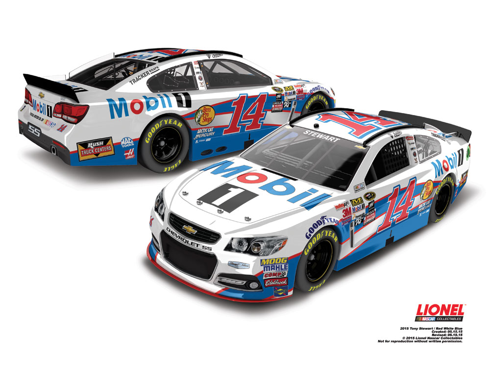 Mobile One Drawing (CANCELLED) TONY STEWART 2015 AMERICANA MOBIL ONE 1/24 ACTION