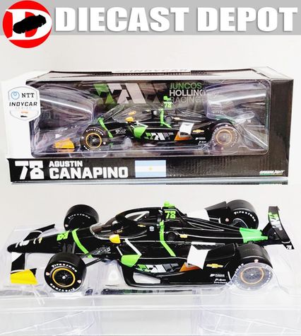 AUGUSTIN CANAPINO 2024 JUNCOS HOLLINGER RACING INDYCAR SERIES 1/18 GREENLIGHT DIECAST 