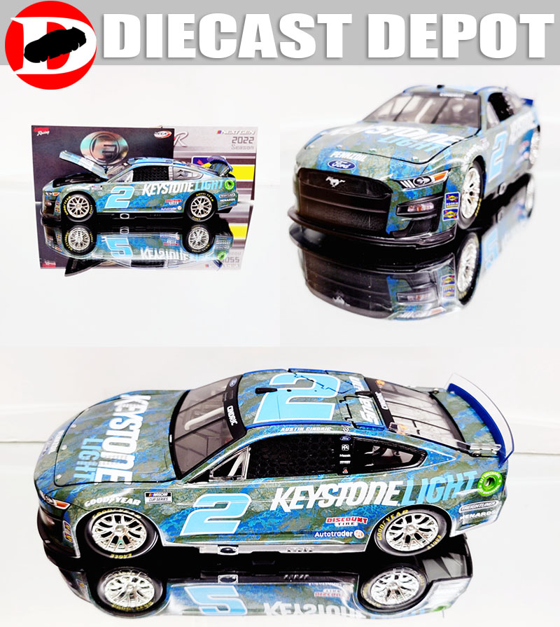 AUSTIN CINDRIC 2022 KEYSTONE LIGHT 2 NEXT GEN MUSTANG 1/24 ELITE SERIES