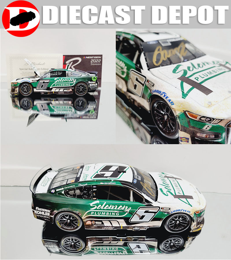 AUTOGRAPHED BRAD KESELOWSKI 2022 BRISTOL DIRT RACED VERSION SOLOMON