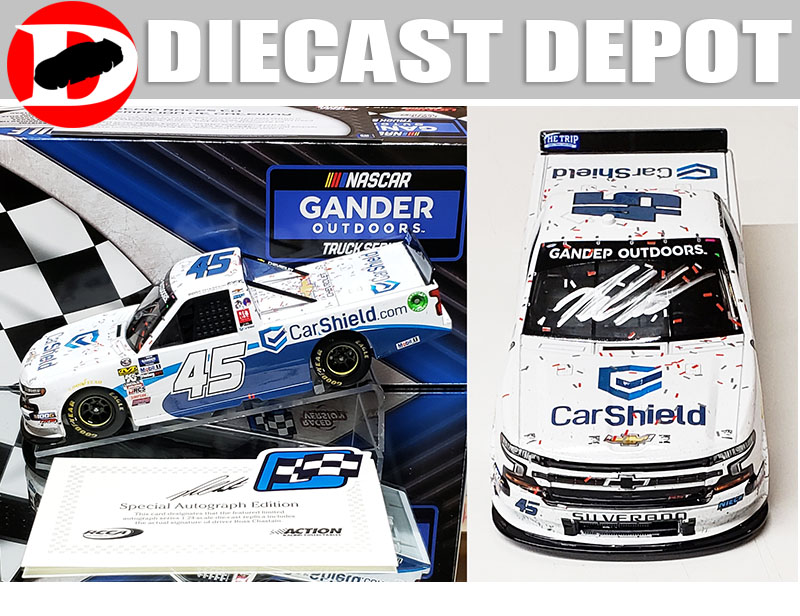 AUTOGRAPHED ROSS CHASTAIN 2019 GATEWAY WIN RACED VERSION CARSHIELD