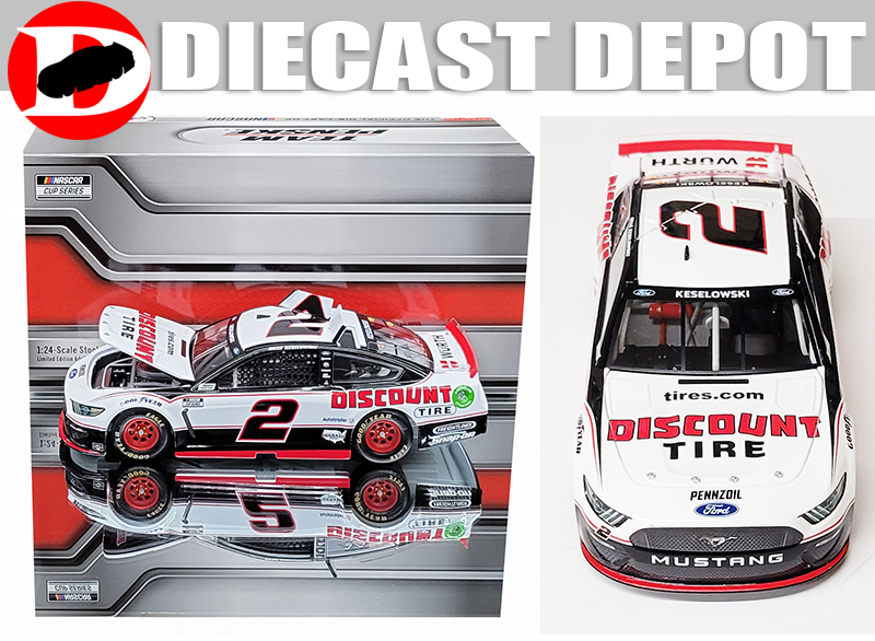 BRAD KESELOWSKI 2021 DISCOUNT TIRE 2 MUSTANG 1/24 ACTION COLLECTOR SERIES