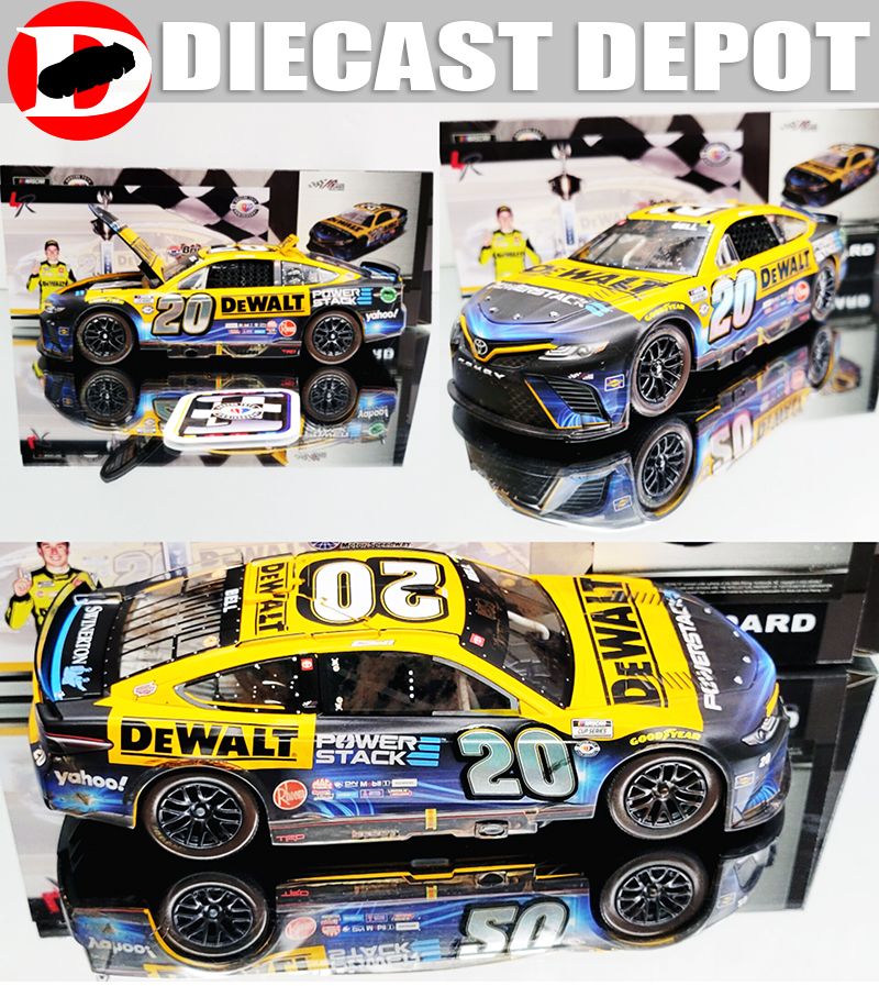 CHRISTOPHER BELL 2023 BRISTOL DIRT WIN RACED VERSION DEWALT 1/24 ACTION