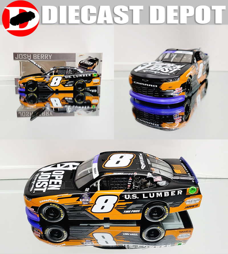 Voiture Miniature NASCAR Chevy Camaro #8 Josh Berry 2022 - Échelle 1:64, Déboîtée