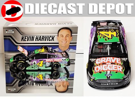 Kevin Harvick Signed LE NASCAR #4 Mobil 1 Throwback 2021 Mustang - 1:24