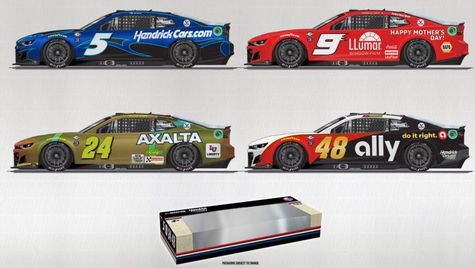 HENDRICK MOTORSPORTS 2023 DARLINGTON RETRO 4-CAR SET 1/64 ACTION DIECASTS (ADVANCED ORDER)