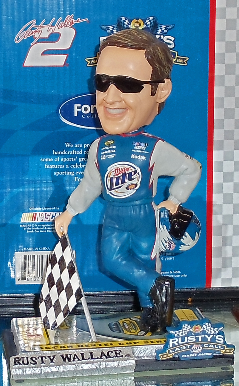 RUSTY WALLACE LARGE BOBBLEHEAD by FOREVER COLLECTIBLES
