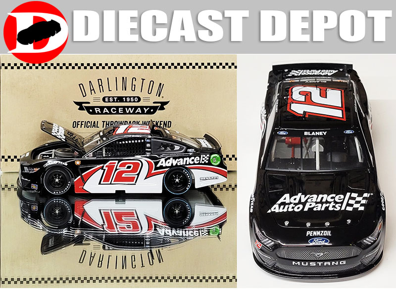 RYAN BLANEY 2021 DARLINGTON RETRO THROWBACK ADVANCE AUTO PARTS 12