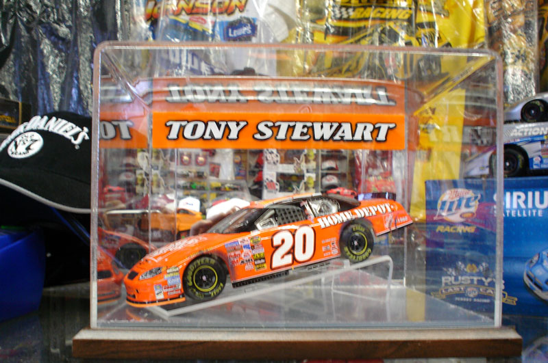 TONY STEWART PREMIUM CUSTOM DISPLAY CASE W/ RISER