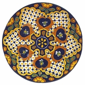 11" Hanging Talavera Plate - Floral Pattern