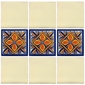 15 Talavera Tiles - Geometric Flower Design - PP2159