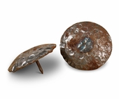 2" Dia. Hammered Natural Iron Clavos - Pack of 10