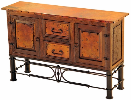2 Door 2 Drawer Console with Pablo Base