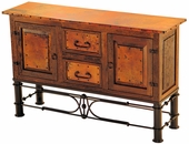 2 Door 2 Drawer Console with Pablo Base