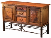 2 Door 3 Drawer Console with Pablo Base