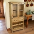 2 Door Rustic Pine Mexican Cupboard with Wine Rack and Drawer