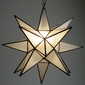20 Inch Completely Frosted Glass Star Fixture