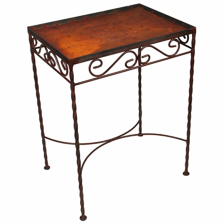 20 Tile Iron Side Table  - Blank