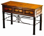 3-Drawer Console w/ Pablo Base & Copper
