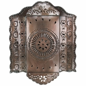 3-Tier Mexican Punched Tin Wall Sconce