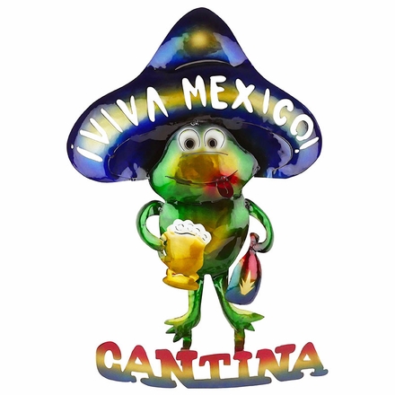 3D Metal Cantina Frog Wall Art