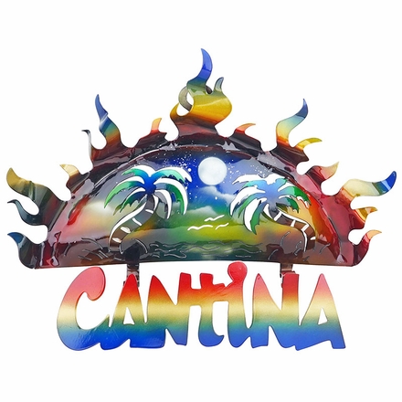 3D Metal Cantina Sun Wall Art
