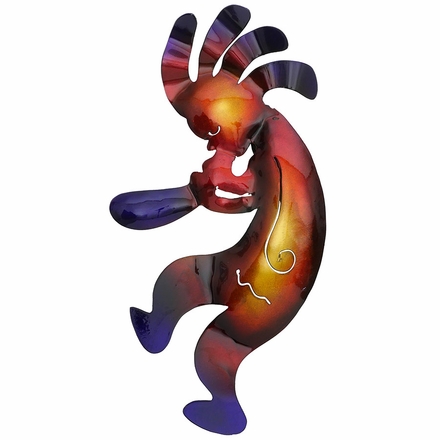 3D Metal Kokopelli - Medium