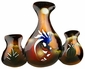 3D Metal Pots with Kokopelli & Desert Scene Wall Art