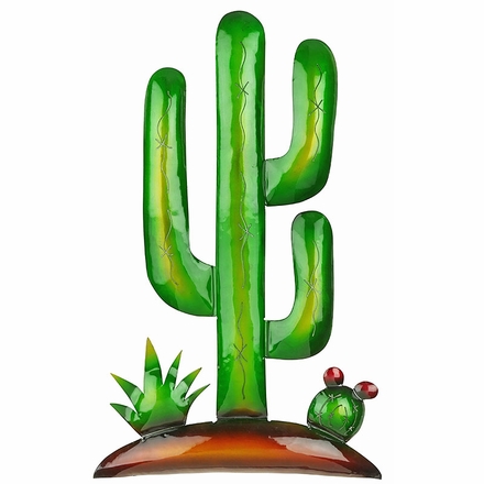 3D Metal Saguaro Wall Art