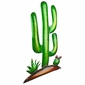3D Metal Saguaro Wall Art