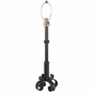 4 Footed Iron Lamp with Gusanito Punched Tin Shade